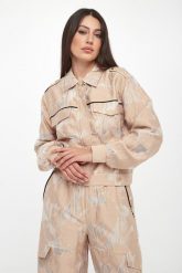 Kurtka damska żakardowa z kołnierzem LIU JO. Kurtki damskie Liu Jo, s, bez wzorów, z żakardem, bez kaptura. Za 859.00 zł.