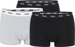 Bokserki męskie Fila Gift Box, 3-pak, mix. Czarne bokserki męskie 661, bez wzorów, z bawełny. Za 167.99 zł.