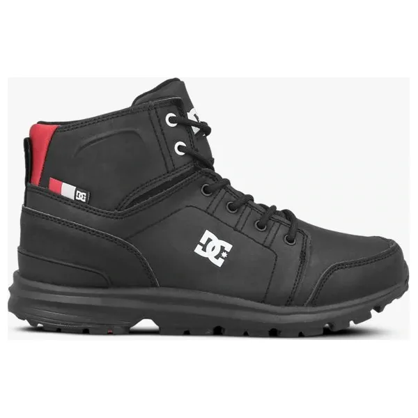 Dc Torstein. buty męskie, czarny, rozmiar 44,5. Czarne buty trekkingowe męskie DC, na zimę, z gumy, bez zapięcia, outdoorowe. W wyprzedaży za 254.99 zł.