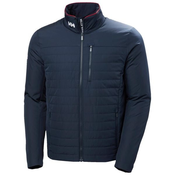 Kurtka Helly Hansen crew insulator 2.0. Niebieskie kurtki męskie Helly Hansen, bez wzorów, z poliesteru, sportowe, bez kaptura. W wyprzedaży za 599.20 zł.