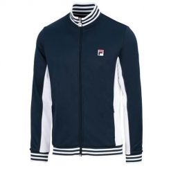 Bluza sportowa męska Fila Olaf Classic Retrolook. Niebieskie bluzy bez kaptura męskie Fila, bez wzorów, sportowe, bez kołnierzyka, bez ramiączek. Za 508.00 zł.