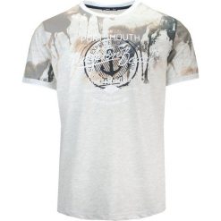 T-Shirt Szary z Nadrukiem, Męski, Koszulka, Krótki Rękaw, U-neck. Szare t-shirty męskie MCL, na lato, m, bez wzorów, z bawełny, bez kołnierzyka. Za 119.00 zł.