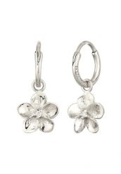 Elli Kolczyki Creole Damski frangipani z cyrkoniami 925 Sterling Silve 1 ct. Szare kolczyki damskie Elli, z cyrkonią, srebrne. Za 268.99 zł.