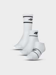 4F Skarpety casual (3-pack) uniseks - białe 35-38. Białe skarpetki męskie 4f, bez wzorów, z bawełny. Za 49.99 zł.