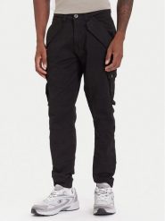 Alpha Industries Spodnie materiałowe Combat 126215 Czarny Slim Fit. Czarne spodnie materiałowe męskie Alpha Industries, bez wzorów, z bawełny. Za 299.00 zł.