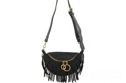Saszetka zamszowa boho BARBERINI'S czarna 973-1. Czarne shopper bag damskie Barberinis, bez wzorów, ze skóry, przez ramię, zamszowe, bez dodatków. Za 199.99 zł.
