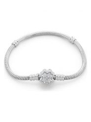 CHARM'S Srebrna bransoletka z cyrkonią rozmiar: onesize. Szare bransoletki damskie CHARM'S, srebrne. Za 343.73 zł.