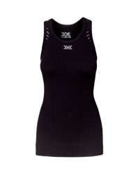 Koszulka bez rękawów damska X-Bionic INVENT 4.0 LT. Czarne topy sportowe damskie X BIONIC, s, bez wzorów, z materiału, bez ramiączek. Za 279.99 zł.