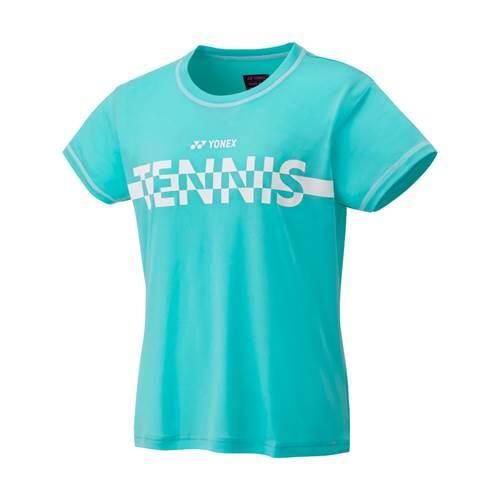 Koszulka sportowa damska Yonex Tennis Print. Niebieskie bluzki sportowe damskie YONEX, xs, bez wzorów, z poliesteru, bez ramiączek. Za 229.99 zł.