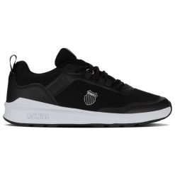 Buty K-Swiss Vista Trainer Sp M 04426-068-M czarne. Czarne buty sportowe na co dzień męskie z gumy, bez zapięcia. Za 330.07 zł.