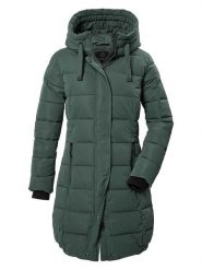 Killtec Płaszcz pikowany w kolorze zielonym rozmiar: 38. Zielone płaszcze damskie KILLTEC, bez wzorów. Za 331.46 zł.
