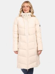 Kilpi Płaszcz pikowany "Sali" w kolorze beżowym rozmiar: 44. Brązowe płaszcze damskie Kilpi, s, bez wzorów. Za 501.57 zł.