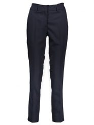 More & More Spodnie chino w kolorze granatowym rozmiar: 38. Niebieskie spodnie materiałowe damskie MORE & MORE, bez wzorów, z podwyższonym stanem. Za 269.95 zł.