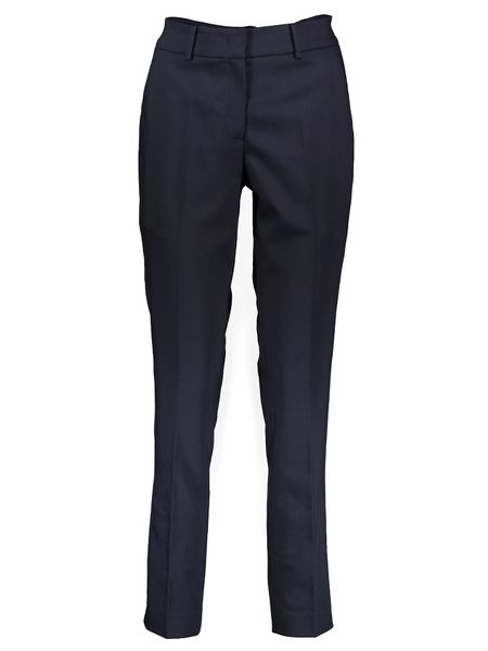 More & More Spodnie chino w kolorze granatowym rozmiar: 38. Niebieskie spodnie materiałowe damskie MORE & MORE, bez wzorów, z podwyższonym stanem. Za 269.95 zł.