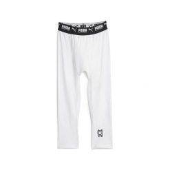 Męskie spodnie treningowe do koszykówki Hoops Team PUMA White. Białe spodnie materiałowe męskie Puma, bez wzorów. Za 229.00 zł.