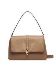 Tommy Hilfiger Torebka Th Libre Satchel AW0AW19197 Beżowy. Brązowe torebki klasyczne damskie Tommy Hilfiger, bez wzorów, ze skóry, bez dodatków. Za 699.99 zł.