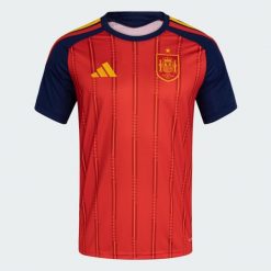 Koszulka piłkarska replika Hiszpania 26 ADIDAS domowa. Bluzki damskie Adidas, xl, bez wzorów, bez kołnierzyka. Za 439.99 zł.