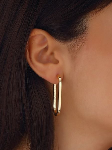 Nakkash Pozłacane kolczyki-wkrętki rozmiar: onesize. Żółte kolczyki damskie Nakkash, pozłacane. Za 78.47 zł.