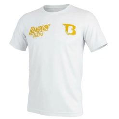 Koszulka Booster Fight Gear Bangkok 2. Białe t-shirty damskie BOOSTER FIGHT GEAR, bez wzorów, bez kołnierzyka. Za 227.00 zł.