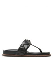 Kurt Geiger Japonki Kensington T-Bar Chunky 9819900109 Czarny. Czarne klapki damskie Kurt Geiger, bez wzorów, ze skóry, bez obcasa. Za 459.99 zł.