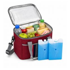 Torba Termiczna 31x20x27cm - L Torba Chłodząca - Zawiera 2 Wkłady Chłodzące. Czerwone torebki klasyczne damskie EUROCATCH, bez wzorów, z materiału, bez dodatków. Za 105.00 zł.