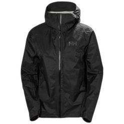 Damska kurtka wodoodporna Helly Hansen Verglas Micro Shell. Czarne kurtki damskie Helly Hansen, bez wzorów, bez kaptura. W wyprzedaży za 654.50 zł.