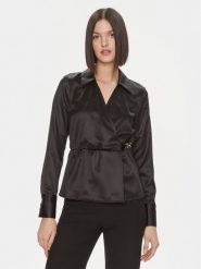 Liu Jo Bluzka MF3216 T3450 Czarny Regular Fit. Czarne bluzki damskie Liu Jo, bez wzorów, z syntetyku, bez ramiączek. Za 899.99 zł.