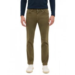 Męskie Spodnie jeansowe Mustang Style Tramper Straight Ivy Green 1016828 6421. Zielone spodnie materiałowe męskie Mustang, bez wzorów, z jeansu. Za 179.99 zł.