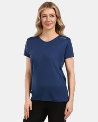 Damska koszulka funkcyjna Kilpi DIMA-W. Niebieskie t-shirty damskie Kilpi, s, bez wzorów, z materiału, bez kołnierzyka. Za 112.21 zł.