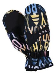 Roxy Rękawiczki funkcyjne "Jetty" w kolorze niebiesko-żółto-czarnym rozmiar: M. Czarne rękawiczki damskie Roxy, bez wzorów. Za 152.26 zł.