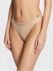 Gossard Figi klasyczne Glossies 13003 Beżowy. Brązowe figi damskie Gossard, xs, bez wzorów, z syntetyku. Za 69.99 zł.
