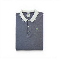 Second life - Koszulka polo męska krótkie rękawy - Stan bardzo dobry. Niebieskie koszulki polo męskie Lacoste, l, bez wzorów, bez ramiączek. Za 127.76 zł.