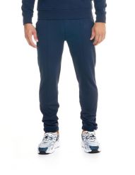 Męskie spodnie dresowe Leone Lifestyle. Niebieskie spodnie sportowe męskie LEONE 1947 APPAREL, z dresówki. Za 105.21 zł.