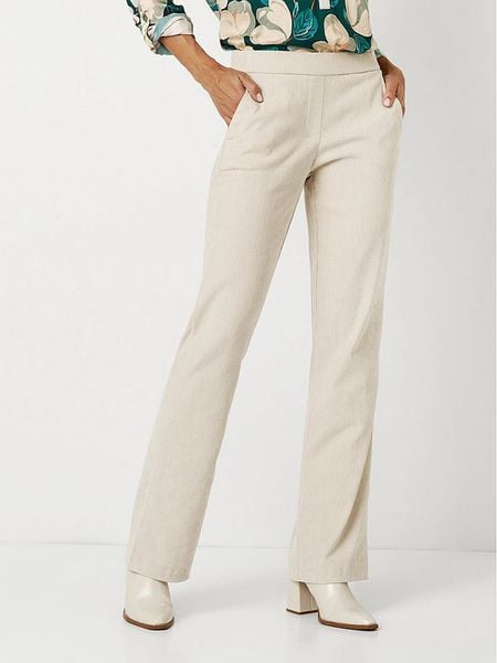 Toni Spodnie w kolorze kremowym rozmiar: 44. Brązowe spodnie materiałowe damskie Toni, bez wzorów, z materiału. Za 152.99 zł.