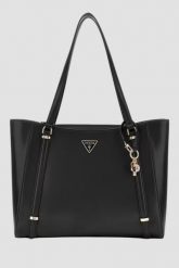 GUESS Czarna torebka damska Daryna II. Czarne torebki klasyczne damskie Guess, z aplikacjami, ze skóry, bez dodatków. W wyprzedaży za 521.99 zł.