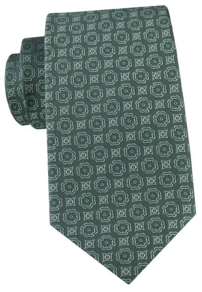 Męski Krawat - Blada Zieleń w Grochy - Angelo di Monti. Zielone krawaty i muchy męskie Angelo di Monti, bez wzorów, z tkaniny, eleganckie. Za 49.99 zł.