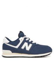 New Balance Sneakersy GC574BCE Niebieski. Niebieskie buty sportowe dziewczęce New Balance, bez wzorów, z materiału, bez zapięcia. Za 249.99 zł.