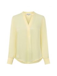 More & More Bluzka damska tunika Kobiety wiskoza żółty jednolity, 40. Żółte tuniki damskie MORE & MORE, bez wzorów, z wiskozy, bez kołnierzyka, bez ramiączek. Za 229.95 zł.