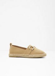 Espadryle ze sprzączką. Czarne espadryle damskie bonprix, bez wzorów, bez obcasa. Za 79.99 zł.