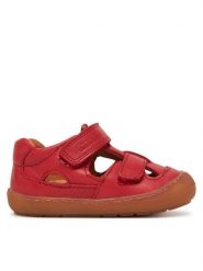 Froddo Sandały Ollie Sandal G2150186-7 M Czerwony. Czerwone sandały dziewczęce Froddo, ze skóry, bez zapięcia. Za 219.99 zł.
