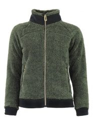 Peak Mountain Kurtka polarowa "Achef" w kolorze khaki rozmiar: XL. Brązowe kurtki damskie Peak Mountain, xl, bez wzorów, z polaru, bez kaptura. Za 122.96 zł.