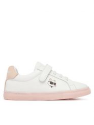 KARL LAGERFELD Sneakersy Z31184 S Biały. Białe buty sportowe dziewczęce Karl Lagerfeld, bez wzorów, ze skóry, bez zapięcia. Za 379.99 zł.