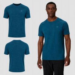 KOSZULKA TREKKINGOWA 4F T-SHIRT MĘSKI WEŁNIANY SZYBKOSCHNĄCY M1798 SS26. Zielone t-shirty sportowe męskie 4f, m, z bawełny, bez ramiączek, na fitness i siłownię. Za 149.00 zł.