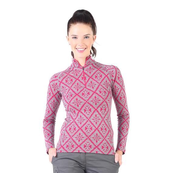 Venus - Koszulka termoaktywna z długim rękawem 100% wełna merino (230 g/m²). Czerwone bielizna termoaktywna damska WOOLONA, m, bez wzorów, z wełny. W wyprzedaży za 351.00 zł.