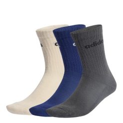 Skarpety Linear Crew Socks Cushioned 6 Pair Pack. Brązowe skarpetki damskie Adidas, bez wzorów. Za 79.95 zł.