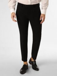 Finshley & Harding London spodnie od garnituru modułowego Mężczyźni Slim Fit czarny, 50. Czarne spodnie materiałowe męskie Finshley & Harding London. Za 229.95 zł.