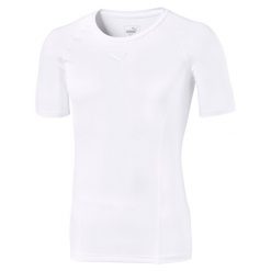 Koszulka męska sportowa Puma LIGA Baselayer Tee SS. Białe t-shirty sportowe męskie Puma, m, bez ramiączek. Za 79.99 zł.