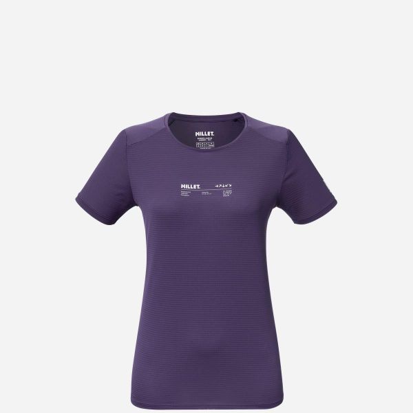 Koszulka damska z krótkim rękawem Millet Intense Essential Ts Ss W active fit. Fioletowe topy sportowe damskie Millet, s, bez wzorów, z materiału, bez ramiączek. Za 199.00 zł.