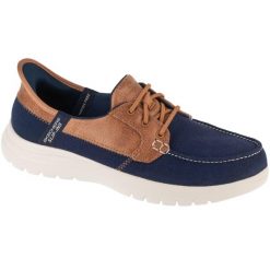 Buty do chodzenia damskie, Slip-Ins: On-The-Go Flex - Palmilla. Niebieskie trampki i tenisówki damskie Skechers, bez wzorów. Za 379.99 zł.