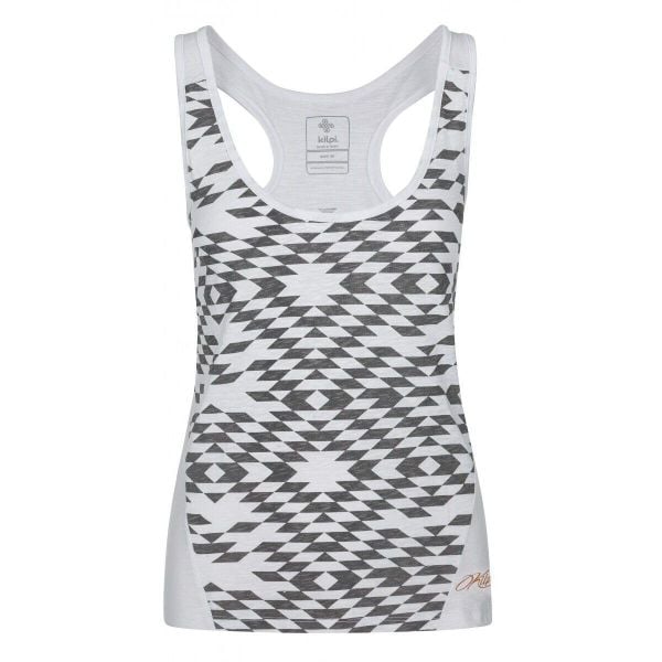 Top damski Kilpi NICA-W bawełniany. Białe topy damskie Kilpi, l, bez wzorów, z bawełny, bez kołnierzyka. Za 50.25 zł.